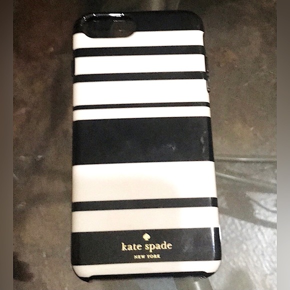 🆕🔥KATE SPADE♠️SUPER CHIC&STYLISH I PHONE 7&8+/SE BLACK&WHITE HARDSHELL CASE!!! - Picture 6 of 6